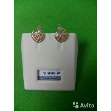 Золотые серьги 585 пробы